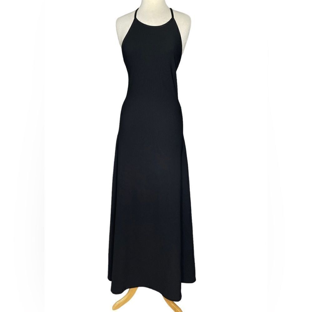 VINTAGE Carabella Slinky Strappy Maxi Dress Dress L (Runs Small)